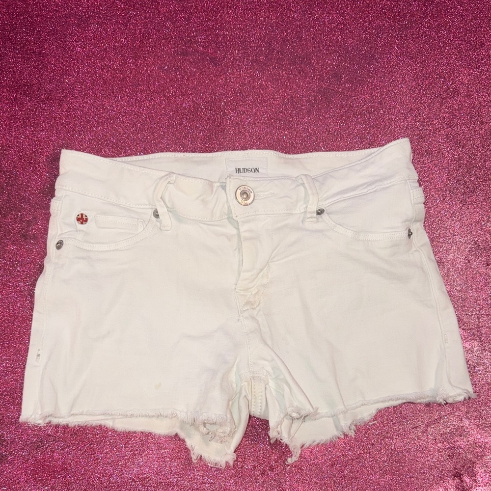 Hudson Jeans Women's White Jean Shorts